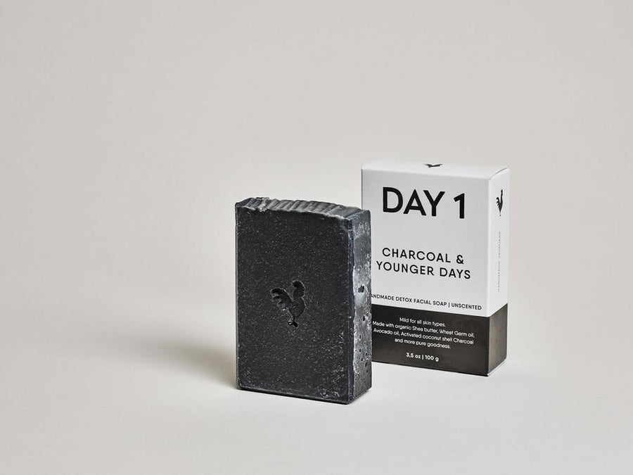 DAY 1 FACIAL SOAP CHARCOAL & YOUNGER DAYS